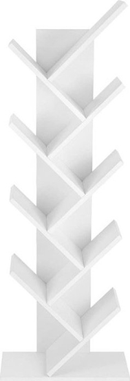 Изображение Rega na ksiki stojak póki biay nowoczesny drewniany