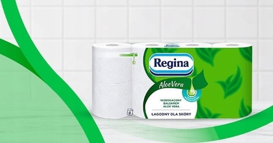 Picture of Regina Regina Aloe Vera  Papier toaletowy celuloza, 3-warstwowy - Biay
