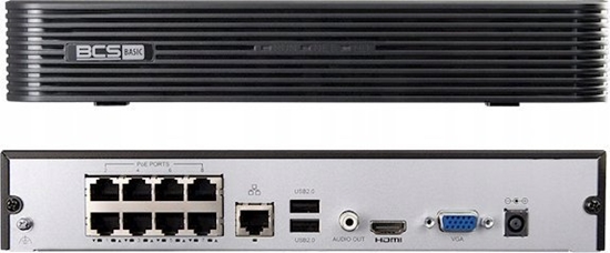 Picture of Rejestrator BCS REJESTRATOR IP BCS-B-NVR0801-8P(2.0) 8 KANAÓW, 8 PoE BCS BASIC
