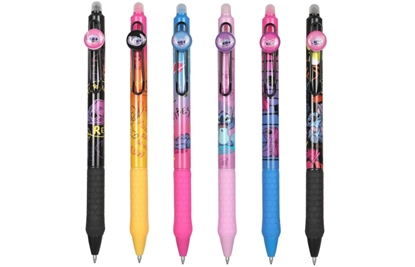 Picture of Retractable rubberised erasable pen CoolPack Disney Stitch Black