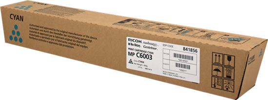 Picture of Ricoh 841856 toner cartridge 1 pc(s) Original Cyan