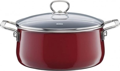 Attēls no Riess Garnek Riess niski z pokryw 24cm Roso