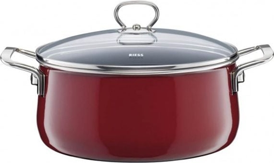 Изображение Riess Garnek Riess niski z pokryw 24cm Roso