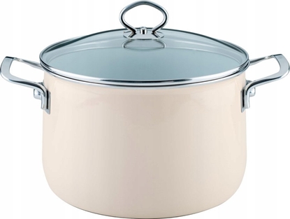 Attēls no Riess RIESS - Garnek wysoki z pokryw 6,5l 24cm Avorio