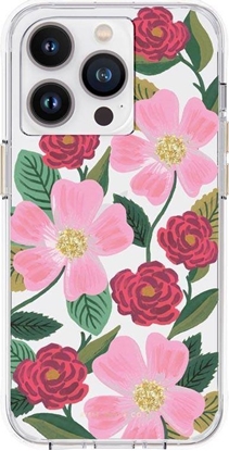Attēls no Rifle Paper Clear - Etui iPhone 14 Pro zdobione zotem (Rose Garden)