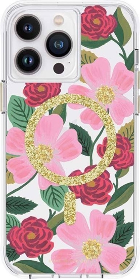 Picture of Rifle Paper Clear MagSafe - Etui iPhone 14 Pro Max zdobione zotem (Rose Garden)