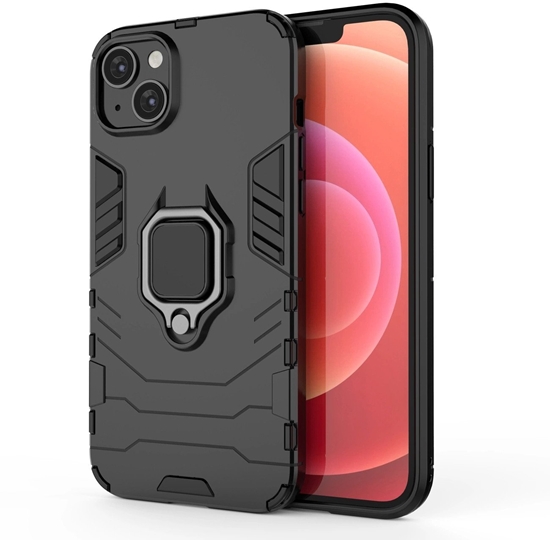 Picture of Ring Armor etui do iPhone 14 Plus pancerny pokrowiec uchwyt magnetyczny ring czarne