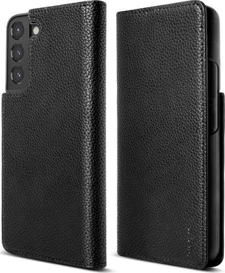 Picture of Ringke Ringke Folio Signature skórzane etui z klapk do Samsung Galaxy S22+ (S22 Plus) czarny (FSS118R262)