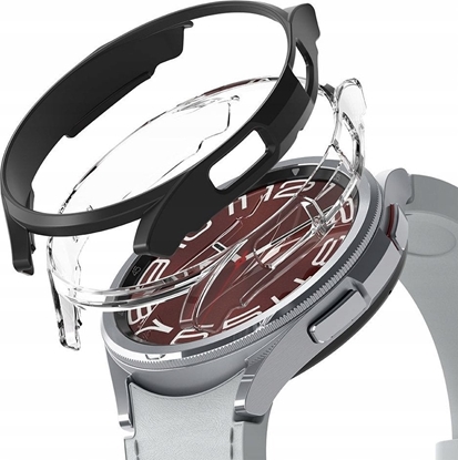 Attēls no Ringke RINGKE SLIM 2-PACK GALAXY WATCH 6 CLASSIC (43 MM) CLEAR & BLACK