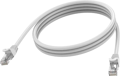Picture of RJ45 (m) zu RJ45 (m) - STP geschirmtes Twisted-Pair - CAT 6a - 10 Gbps - 24 AWG - mit Knickschutz - 1 m - weiss