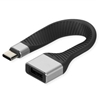 Picture of Roline USB 3.2 Gen 2 Silicone Cable, C-A, M/F, black, 11 cm