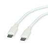 Изображение Roline USB 2.0 Cable, C–C, M/M, 60W, silicone, white, 1 m