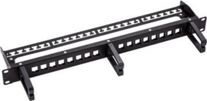Picture of Roline Keystone 19'' Module Frame, 16 Ports, shielded, black
