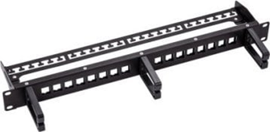 Picture of Roline Keystone 19'' Module Frame, 16 Ports, shielded, black