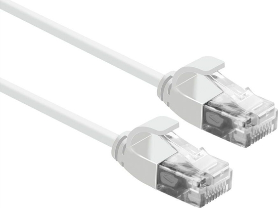 Изображение UTP Data Center Patch Cord Cat.6A (Class EA), LSOH, Slim, white, 0.5 m Roline