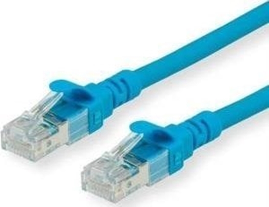 Изображение Roline ROLINE - Patch- Cable - RJ- 45 (M) to RJ- 45 (M) - 1.5 m - SFTP, PiMF - CAT 6 - halogen free, shaped, stranded - blue (21.15.2644)