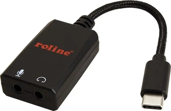 Изображение Roline Type C - 2x 3.5mm Audio Adapter, M/F, 0.13 m