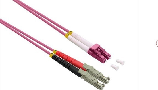 Picture of Roline FO Jumper Cable 50/125µm OM4, LSH/LC, UPC Polish, LSOH, violet, 1 m