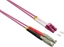 Attēls no Roline FO Jumper Cable 50/125µm OM4, LSH/LC, UPC Polish, LSOH, violet, 10 m