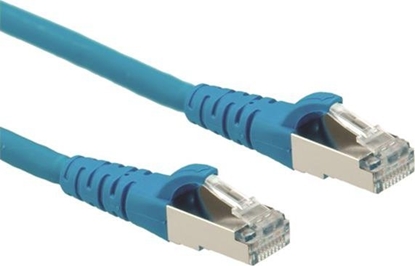 Attēls no Roline S/FTP Patch Cord Cat.6A, Component Level, LSOH, blue, 1.5 m