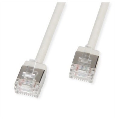 Изображение Roline U/FTP Data Center Patch Cord Cat.6A (Class EA), LSOH, Slim, Ultra Short Connector, grey, 5 m