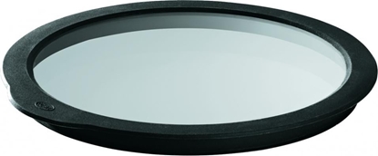 Picture of Rosle pokrywka do wieej ywnoci 24 cm szko/silikon przezroczysta/czarna