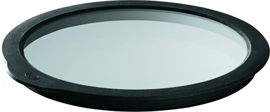 Picture of Rosle pokrywka do wieej ywnoci 24 cm szko/silikon przezroczysta/czarna