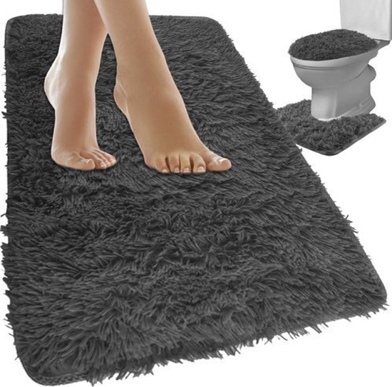 Picture of Ruhhy Dywanik azienkowy - zestaw - szary Ruhhy 24353