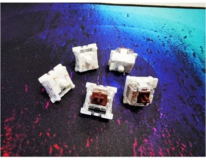 Picture of S.CZ SERWISOWA - MECHANICZNE PRZECZNIKI OUTEMU BROWN DLA KLAWIATURY THOR 300/THOR 303 5-PAK