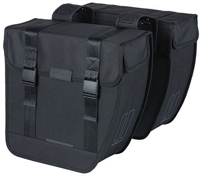 Picture of Sakwa miejska podwójna BASIL TOUR DOUBLE PANNIER BAG XL 35L, Universal Bridge System, wodoodporna black (NEW)