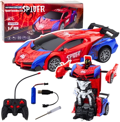 Picture of Samochód Robot Spider Pajk Zdalnie Sterowany 2w1 wiata Dwiki