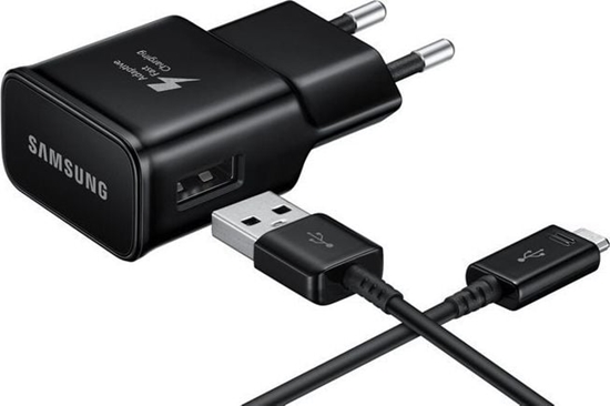 Изображение Samsung EP-TA200EBE + EP-DG970BBE Samsung 15W Travel Charger + USB-C Data Cable Black (OOB Bulk)