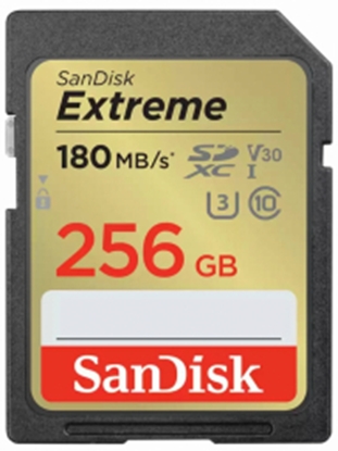 Picture of SanDisk Extreme SDXC 256GB