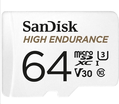 Attēls no Sandisk High Endurance Video Monitoring microSDHC 64GB