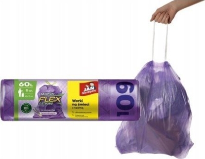 Attēls no Sarantis Worki na odpady domowe 60L 8szt. (SAR349510)