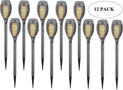Изображение Saska Garden Pochodnia lampa solarna taczce pomyki 12 led SMD szara - 12szt