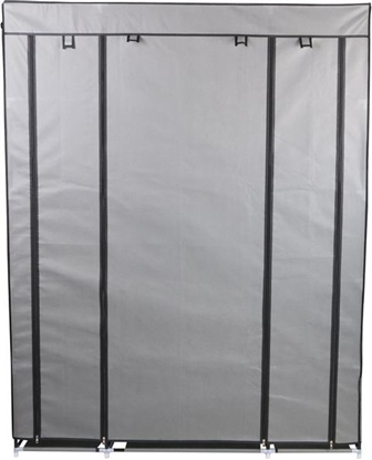 Picture of Saska Garden Szafa tekstylna, garderoba ciemno szara 175x133x43CM profil 13MM universal