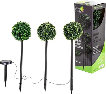 Attēls no Saska Garden ZESTAW LAMP SOLARNYCH 3 KUL BUKSZPANOWYCH 27LED