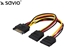 Attēls no Savio SATA 15-pin - SATA 15-pin x2, 0.18m, Wielokolorowy (SAVIO AK-17)