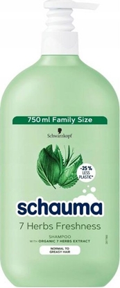 Attēls no Schauma schauma 7 Herbs Freshness szampon do wosów przetuszczajcych si i normalnych 750ml