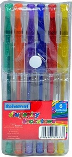 Picture of SCHEMAT Dugopisy elowe 6 kolorów SCHEMAT brokatowy (8737) Schemat