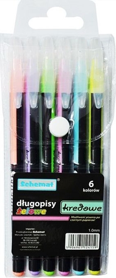 Picture of SCHEMAT Dugopisy elowe SCHEMAT kredowe 6 kolorów Schemat
