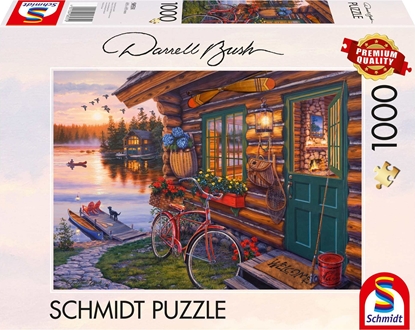 Изображение Schmidt Spiele Puzzle PQ 1000 DARREL BUSH Domek nad jeziorem G3