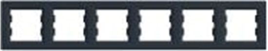 Picture of Schneider Electric Ramka 6-krotna pozioma antracyt (EPH5800671)
