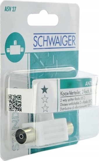 Picture of Schwaiger Schwaiger Steck-Anschlussverteiler 2x Rdf Weiß