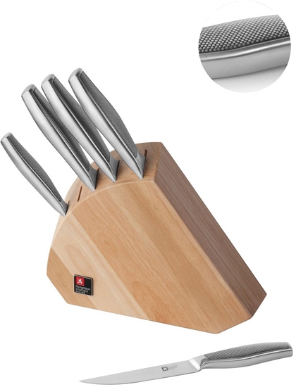 Picture of SENSE - 5 pc knife block - wood