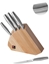 Picture of SENSE - 5 pc knife block - wood