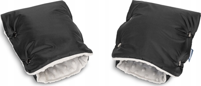 Attēls no Sensillo RKAWICZKA/MUFKA DO WÓZKA - MINKY BLACK