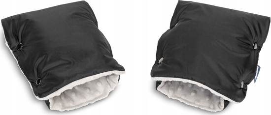 Picture of Sensillo RKAWICZKA/MUFKA DO WÓZKA - MINKY BLACK