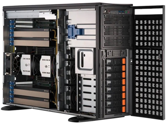 Picture of Serwer SuperMicro Supermicro Barebone GPU SuperServer 4U Dual Sockel 4677 SYS-741GE-TNRT -